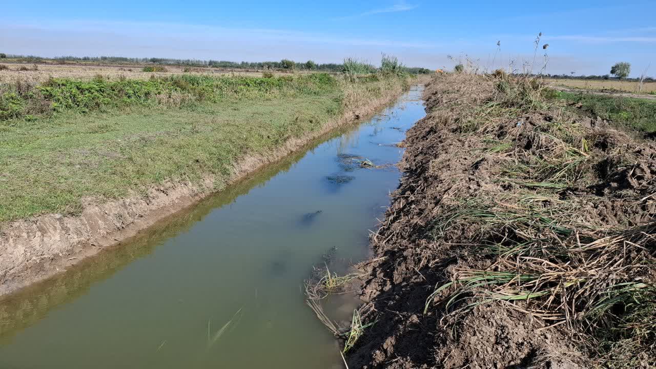 هشت کیلومتر از کانال انتقال آب میانشاه ساری لایروبی شد