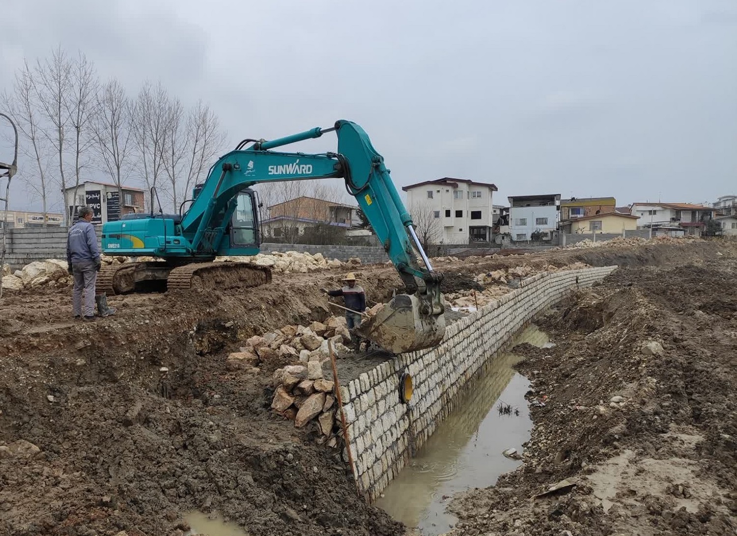 رشد 35 درصدی ساخت دیوار حفاظتی در مازندران / 2140 متر دیوار حفاظتی در 10 ماه ساخته شد