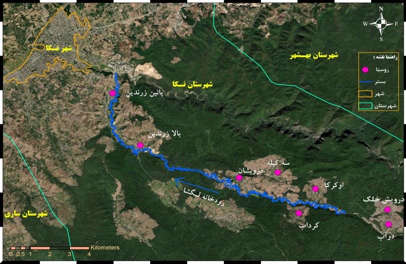 فراخوان آب منطقه‌ای مازندران برای تعیین حد بستر و حریم رودخانه‌ لگشا در نکا